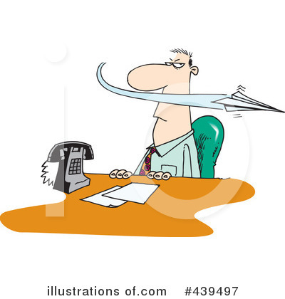 Royalty-Free (RF) Businessman Clipart Illustration by toonaday - Stock Sample #439497