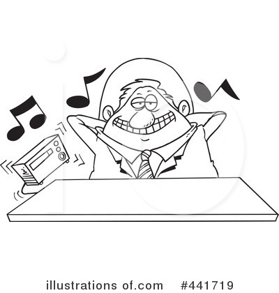 Royalty-Free (RF) Businessman Clipart Illustration by toonaday - Stock Sample #441719