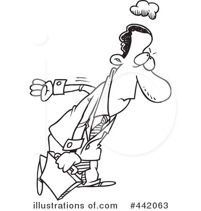 Royalty-Free (RF) Businessman Clipart Illustration by toonaday - Stock Sample #442063