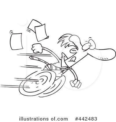 Royalty-Free (RF) Businessman Clipart Illustration by toonaday - Stock Sample #442483