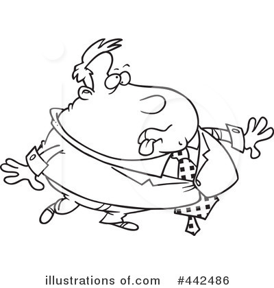 Obesity Clipart #442486 by toonaday