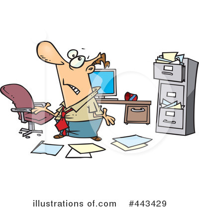 Royalty-Free (RF) Businessman Clipart Illustration by toonaday - Stock Sample #443429