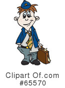 Businessman Clipart #65570 by Dennis Holmes Designs