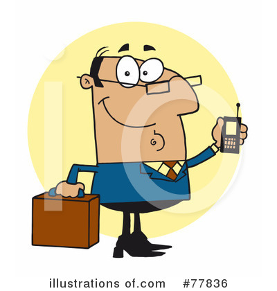 Royalty-Free (RF) Businessman Clipart Illustration by Hit Toon - Stock Sample #77836