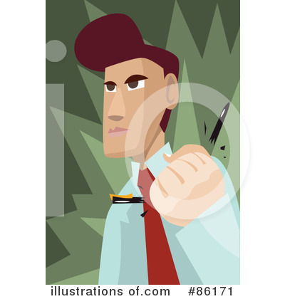 Royalty-Free (RF) Businessman Clipart Illustration by mayawizard101 - Stock Sample #86171