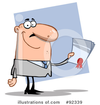 Royalty-Free (RF) Businessman Clipart Illustration by Hit Toon - Stock Sample #92339