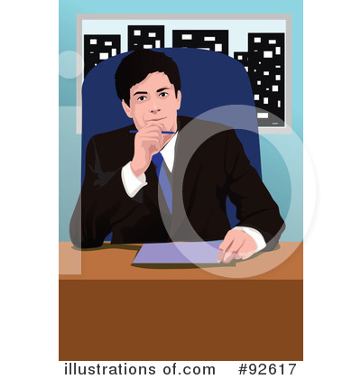 Royalty-Free (RF) Businessman Clipart Illustration by mayawizard101 - Stock Sample #92617