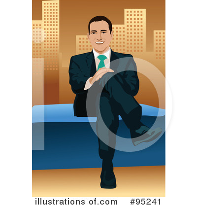 Royalty-Free (RF) Businessman Clipart Illustration by mayawizard101 - Stock Sample #95241