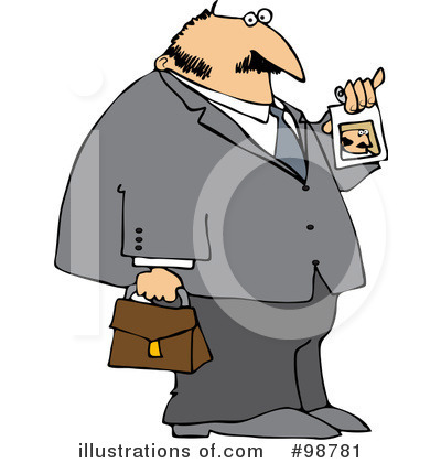 Royalty-Free (RF) Businessman Clipart Illustration by djart - Stock Sample #98781