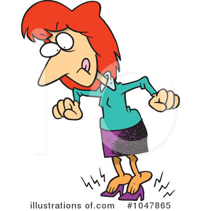 Royalty-Free (RF) Businesswoman Clipart Illustration by toonaday - Stock Sample #1047865