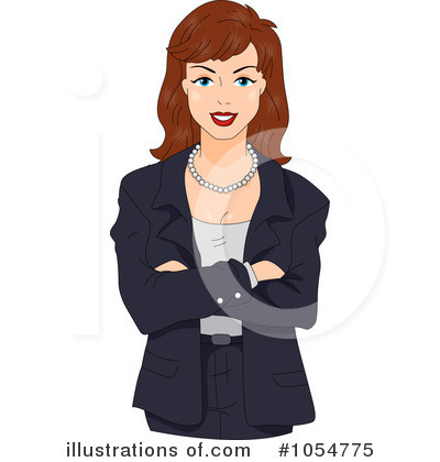 Royalty-Free (RF) Businesswoman Clipart Illustration by BNP Design Studio - Stock Sample #1054775