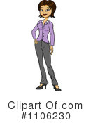 Businesswoman Clipart #1106230 by Cartoon Solutions