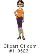 Businesswoman Clipart #1106231 by Cartoon Solutions