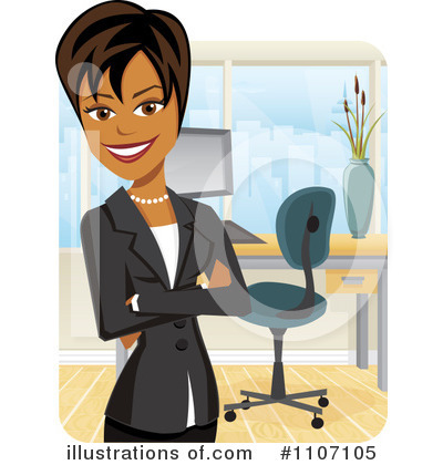 Royalty-Free (RF) Businesswoman Clipart Illustration by Amanda Kate - Stock Sample #1107105