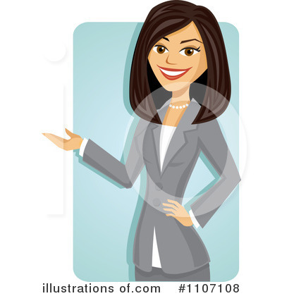Royalty-Free (RF) Businesswoman Clipart Illustration by Amanda Kate - Stock Sample #1107108