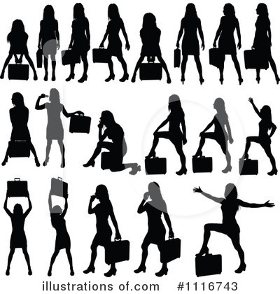 Royalty-Free (RF) Businesswoman Clipart Illustration by dero - Stock Sample #1116743