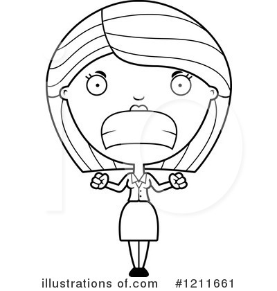 Royalty-Free (RF) Businesswoman Clipart Illustration by Cory Thoman - Stock Sample #1211661