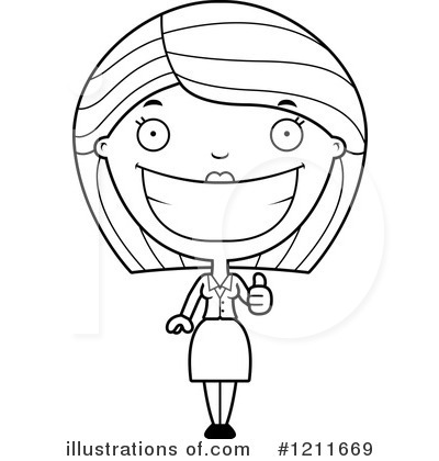 Royalty-Free (RF) Businesswoman Clipart Illustration by Cory Thoman - Stock Sample #1211669