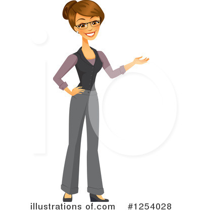 Royalty-Free (RF) Businesswoman Clipart Illustration by Amanda Kate - Stock Sample #1254028