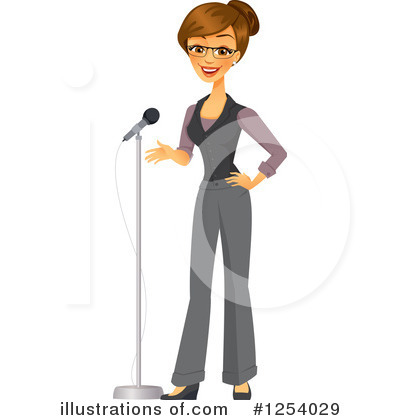 Royalty-Free (RF) Businesswoman Clipart Illustration by Amanda Kate - Stock Sample #1254029