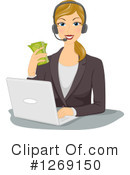 Businesswoman Clipart #1269150 by BNP Design Studio