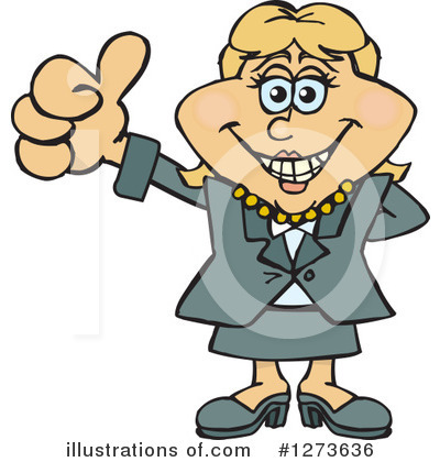 Royalty-Free (RF) Businesswoman Clipart Illustration by Dennis Holmes Designs - Stock Sample #1273636