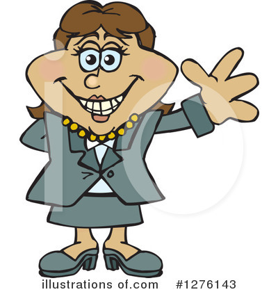 Royalty-Free (RF) Businesswoman Clipart Illustration by Dennis Holmes Designs - Stock Sample #1276143