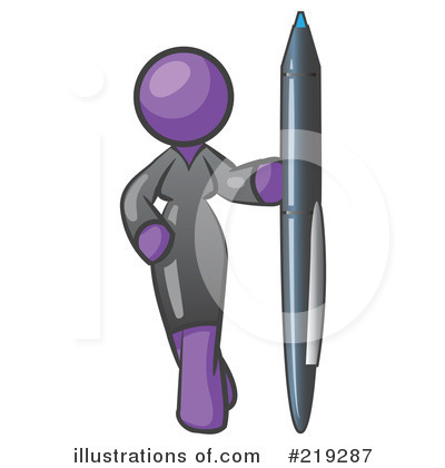 Royalty-Free (RF) Businesswoman Clipart Illustration by Leo Blanchette - Stock Sample #219287