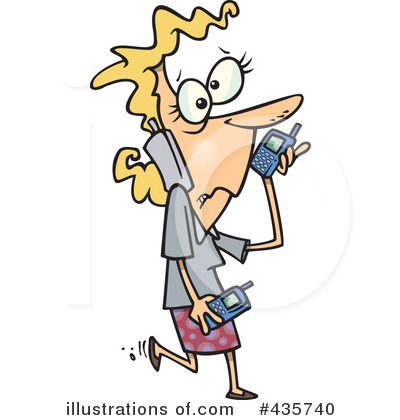 Royalty-Free (RF) Businesswoman Clipart Illustration by toonaday - Stock Sample #435740