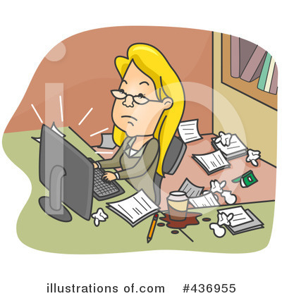 Typing Clipart #436955 by BNP Design Studio