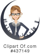 Businesswoman Clipart #437149 by Melisende Vector