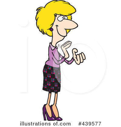 Royalty-Free (RF) Businesswoman Clipart Illustration by toonaday - Stock Sample #439577
