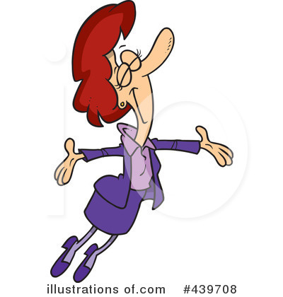 Royalty-Free (RF) Businesswoman Clipart Illustration by toonaday - Stock Sample #439708