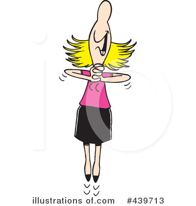 Royalty-Free (RF) Businesswoman Clipart Illustration by toonaday - Stock Sample #439713