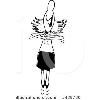Royalty-Free (RF) Businesswoman Clipart Illustration by toonaday - Stock Sample #439730