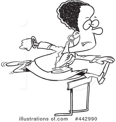Royalty-Free (RF) Businesswoman Clipart Illustration by toonaday - Stock Sample #442990