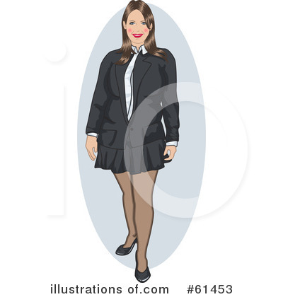 Royalty-Free (RF) Businesswoman Clipart Illustration by r formidable - Stock Sample #61453
