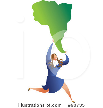 Royalty-Free (RF) Businesswoman Clipart Illustration by Prawny - Stock Sample #90735