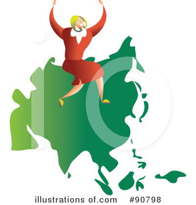 Royalty-Free (RF) Businesswoman Clipart Illustration by Prawny - Stock Sample #90798