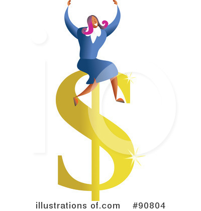 Royalty-Free (RF) Businesswoman Clipart Illustration by Prawny - Stock Sample #90804
