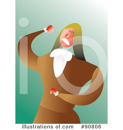 Royalty-Free (RF) Businesswoman Clipart Illustration by Prawny - Stock Sample #90806
