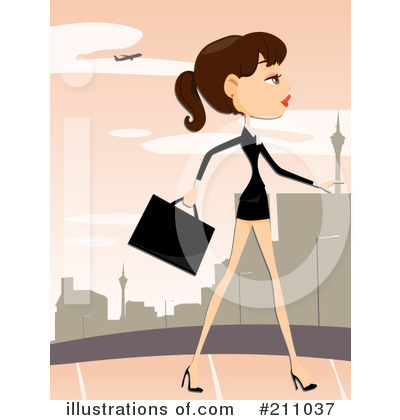 Royalty-Free (RF) Businesswomen Clipart Illustration by BNP Design Studio - Stock Sample #211037