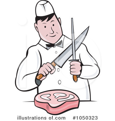 Royalty-Free (RF) Butcher Clipart Illustration by patrimonio - Stock Sample #1050323
