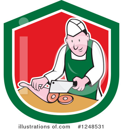 Butcher Clipart #1248531 by patrimonio