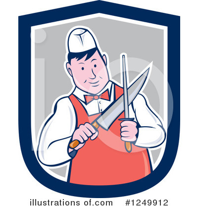 Royalty-Free (RF) Butcher Clipart Illustration by patrimonio - Stock Sample #1249912