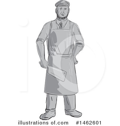 Royalty-Free (RF) Butcher Clipart Illustration by patrimonio - Stock Sample #1462601
