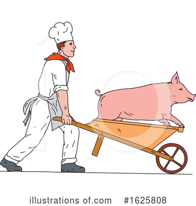 Royalty-Free (RF) Butcher Clipart Illustration by patrimonio - Stock Sample #1625808