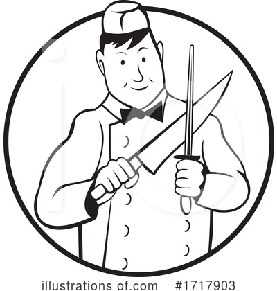 Royalty-Free (RF) Butcher Clipart Illustration by patrimonio - Stock Sample #1717903