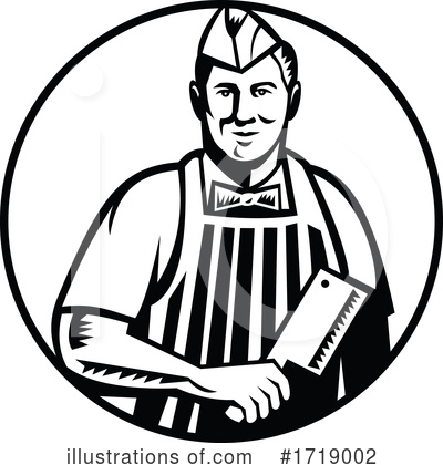 Royalty-Free (RF) Butcher Clipart Illustration by patrimonio - Stock Sample #1719002