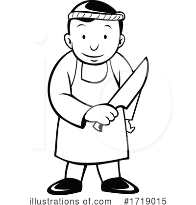Royalty-Free (RF) Butcher Clipart Illustration by patrimonio - Stock Sample #1719015